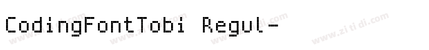 CodingFontTobi Regul字体转换